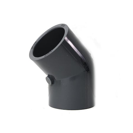 Thrifco Plumbing 1-1/4 Inch Slip x Slip PVC 45 Elbow SCH 80 8214028